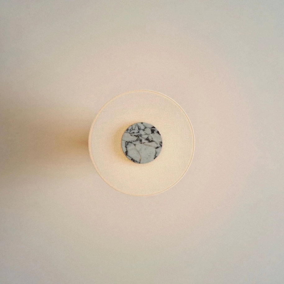 marble lamp over head view