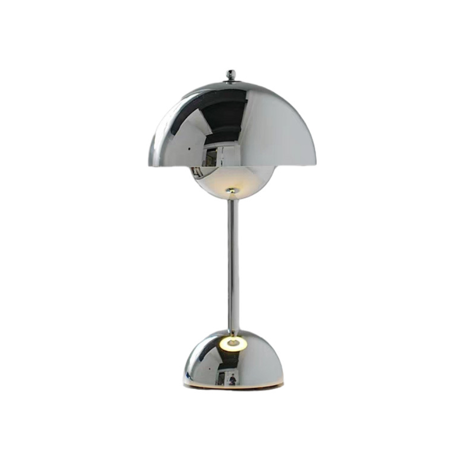 Led Mushroom Lamp Electroplated Bud-Shaped Table Lamp
